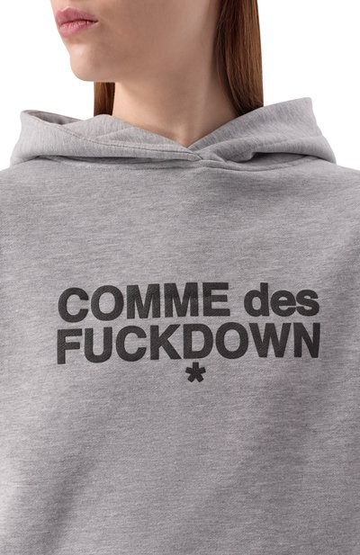 Хлопковое худи COMME DES FUCKDOWN, арт. CFABW01355, фото 5