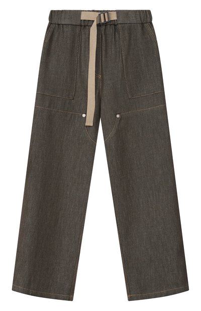 Брюки из хлопка и вискозы BRUNELLO CUCINELLI, арт. BB148P664B