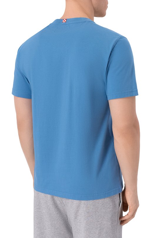 Хлопковая футболка MC2 Saint Barth ARN0001-02770I/ARN0TT Голубой  ARN0001-02770I/ARN0TT Фото 4