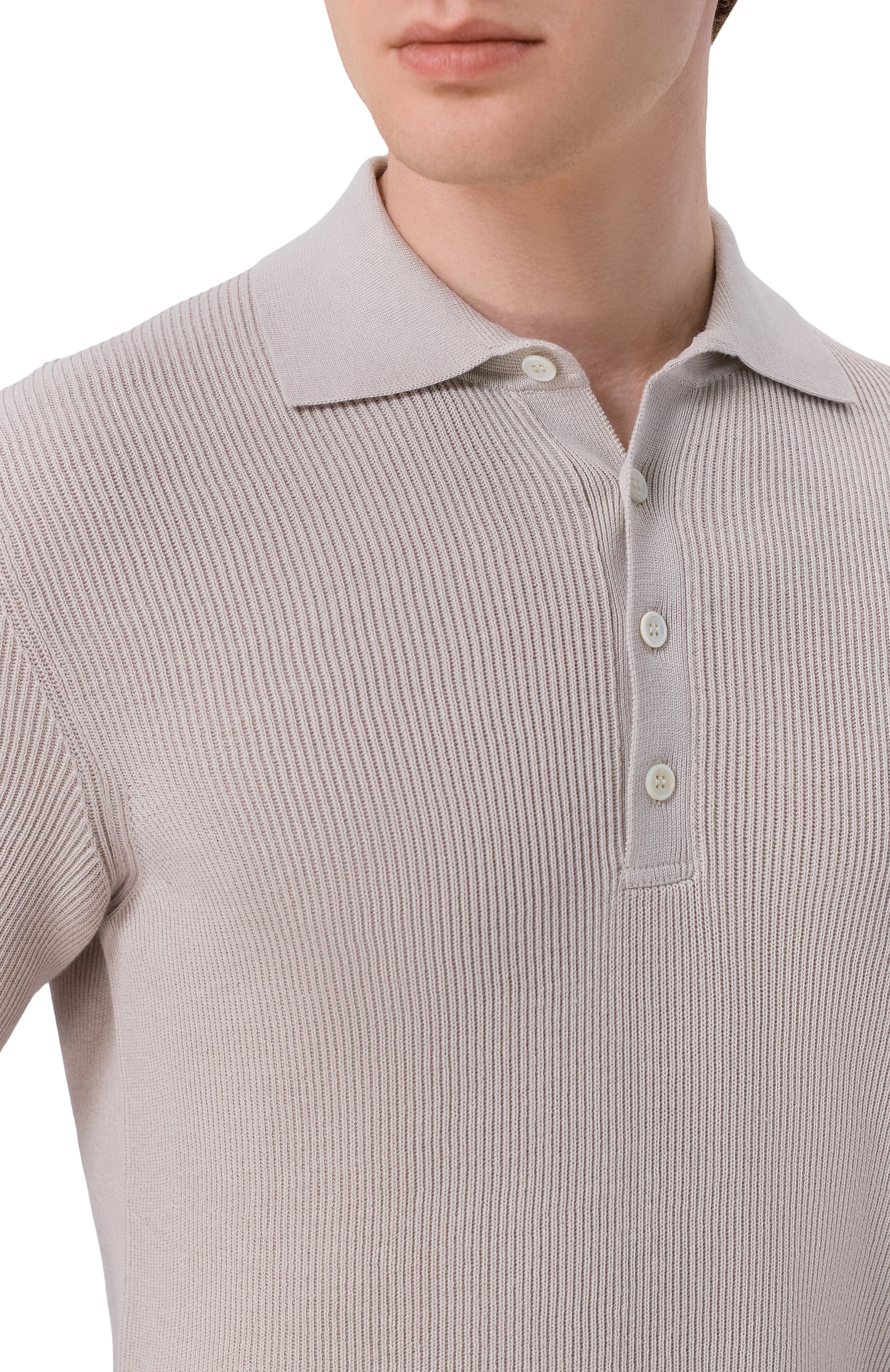 Хлопковое поло BRUNELLO CUCINELLI, арт. M29400025, фото 5