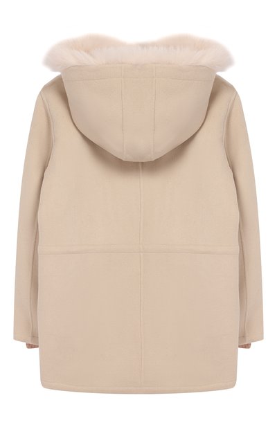 Шерстяная парка с меховой отделкой YVES SALOMON ENFANT, арт. 20WEM006XXCD01/14, фото 2