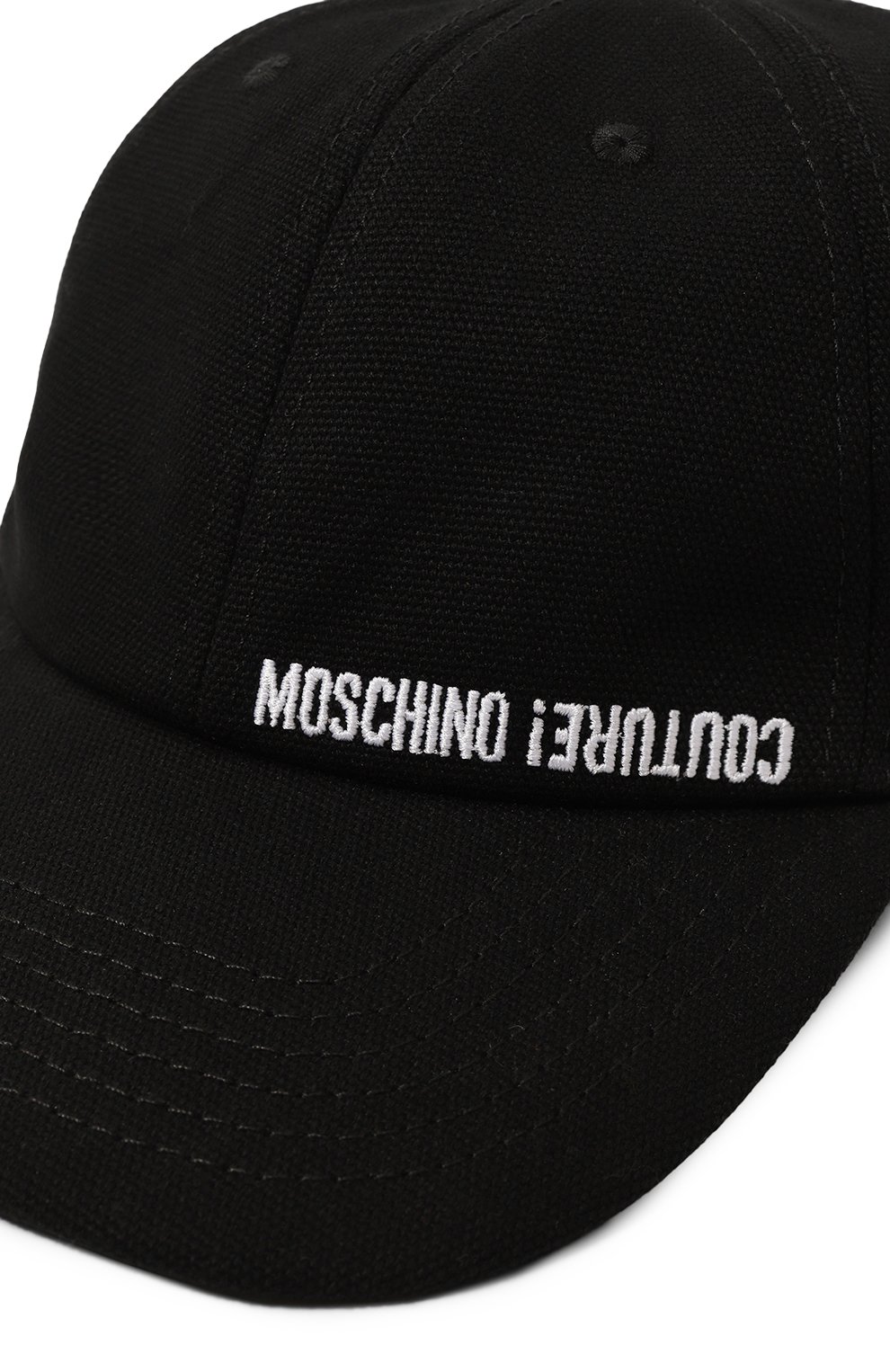 Хлопковая бейсболка MOSCHINO черного цвета по цене 23550 руб., арт. A9223/8266, фото 3 Хлопковая бейсболка MOSCHINO, арт. A9223/8266, фото 3