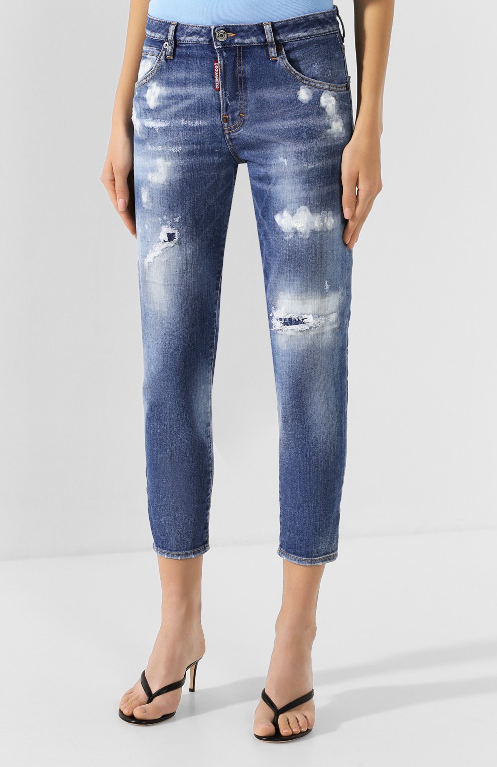 Джинсы DSQUARED2 синего цвета по цене 43900 руб., арт. S72LB0279/S30664, фото 3 Джинсы DSQUARED2, арт. S72LB0279/S30664, фото 3
