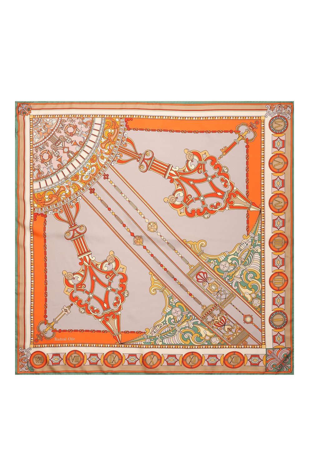 Шелковый платок time RADICAL CHIC оранжевого цвета по цене 17940 руб., арт. 443981.07.02, фото 5 Шелковый платок time RADICAL CHIC, арт. 443981.07.02, фото 5