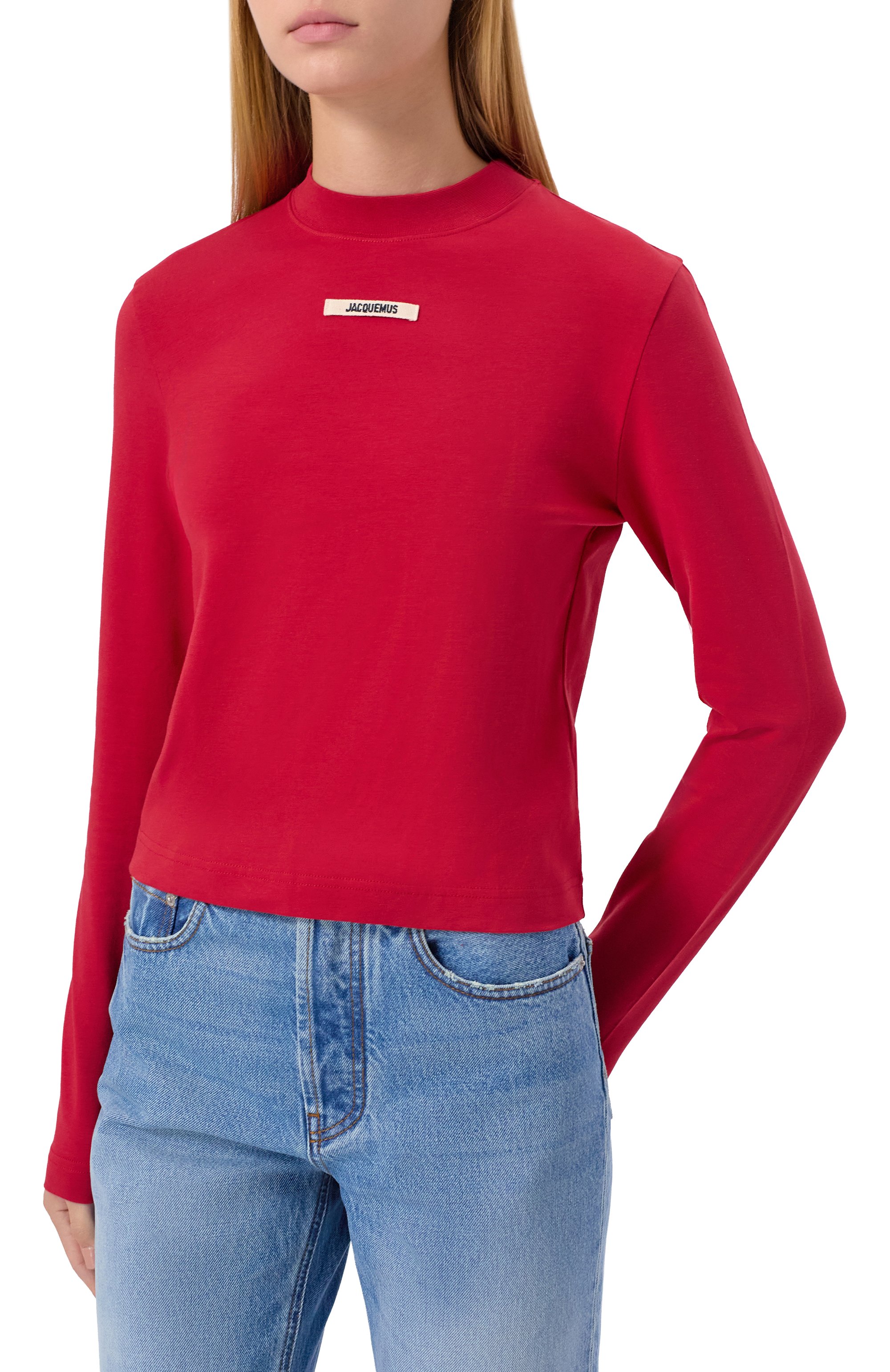 Хлопковый лонгслив JACQUEMUS, арт. 24ETSW00155AJ0/0124, фото 3