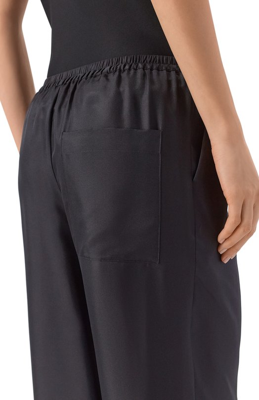 Шелковые брюки Loulou de Saison ALERA LDS PANTS Чёрный  ALERA LDS PANTS Фото 5