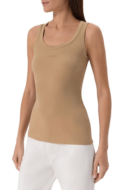 Хлопковая майка BOSS ORANGE, арт. 50504245, фото 3