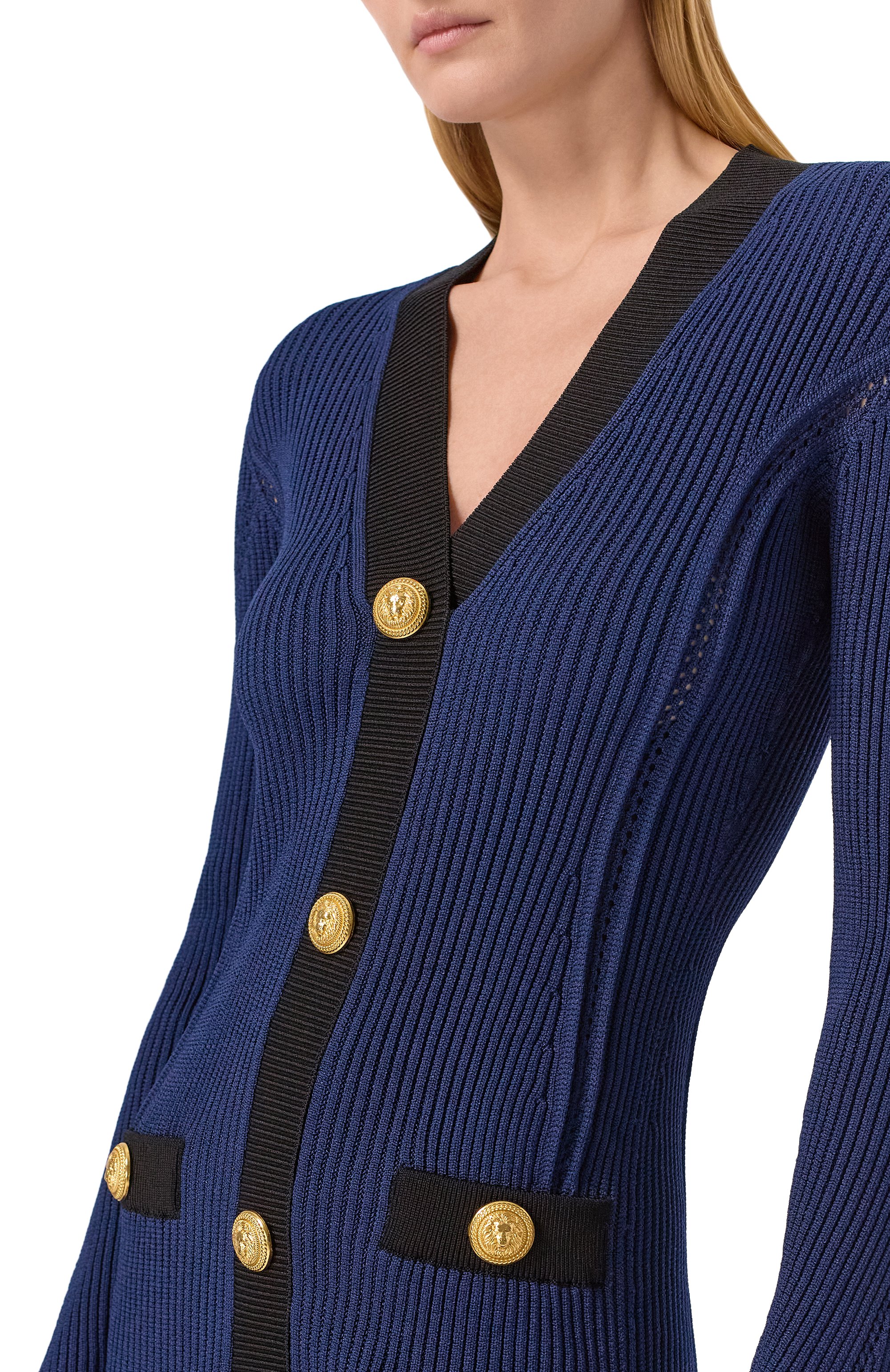 Платье из вискозы BALMAIN, арт. FF0R8033/KJ15, фото 5