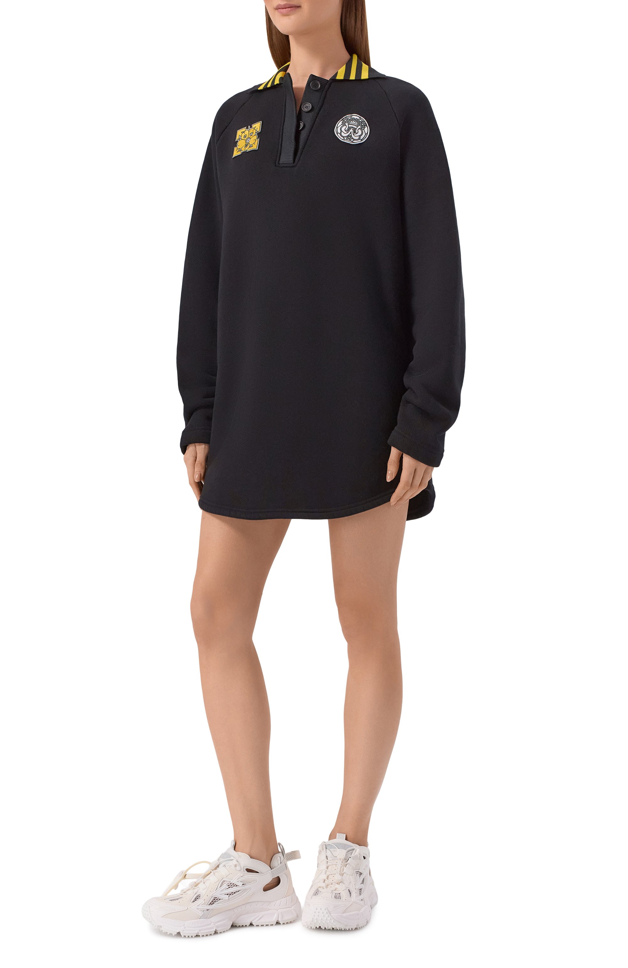 Хлопковое платье OFF-WHITE, арт. 0WDF003S26FLE001, фото 2