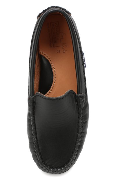 Кожаные мокасины ATLANTA MOCASSIN черного цвета по цене 8485 руб., арт. 9AT1AN015GPSTT/28-34, фото 4 Кожаные мокасины ATLANTA MOCASSIN, арт. 9AT1AN015GPSTT/28-34, фото 4