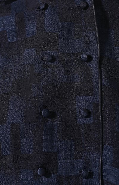 Жакет из смеси вискозы и льна GIORGIO ARMANI темно-синего цвета по цене 223500 руб., арт. 0SHCC00Z/T01U9, фото 5 Жакет из смеси вискозы и льна GIORGIO ARMANI, арт. 0SHCC00Z/T01U9, фото 5