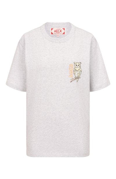Хлопковая футболка AECA WHITE, арт. AWCMSSBDTTSOV003C0.LIGHT GREY (L), фото 1