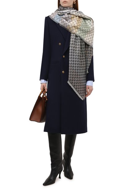 Платок из смеси шерсти и шелка GUCCI, арт. 558274/3GC46, фото 2