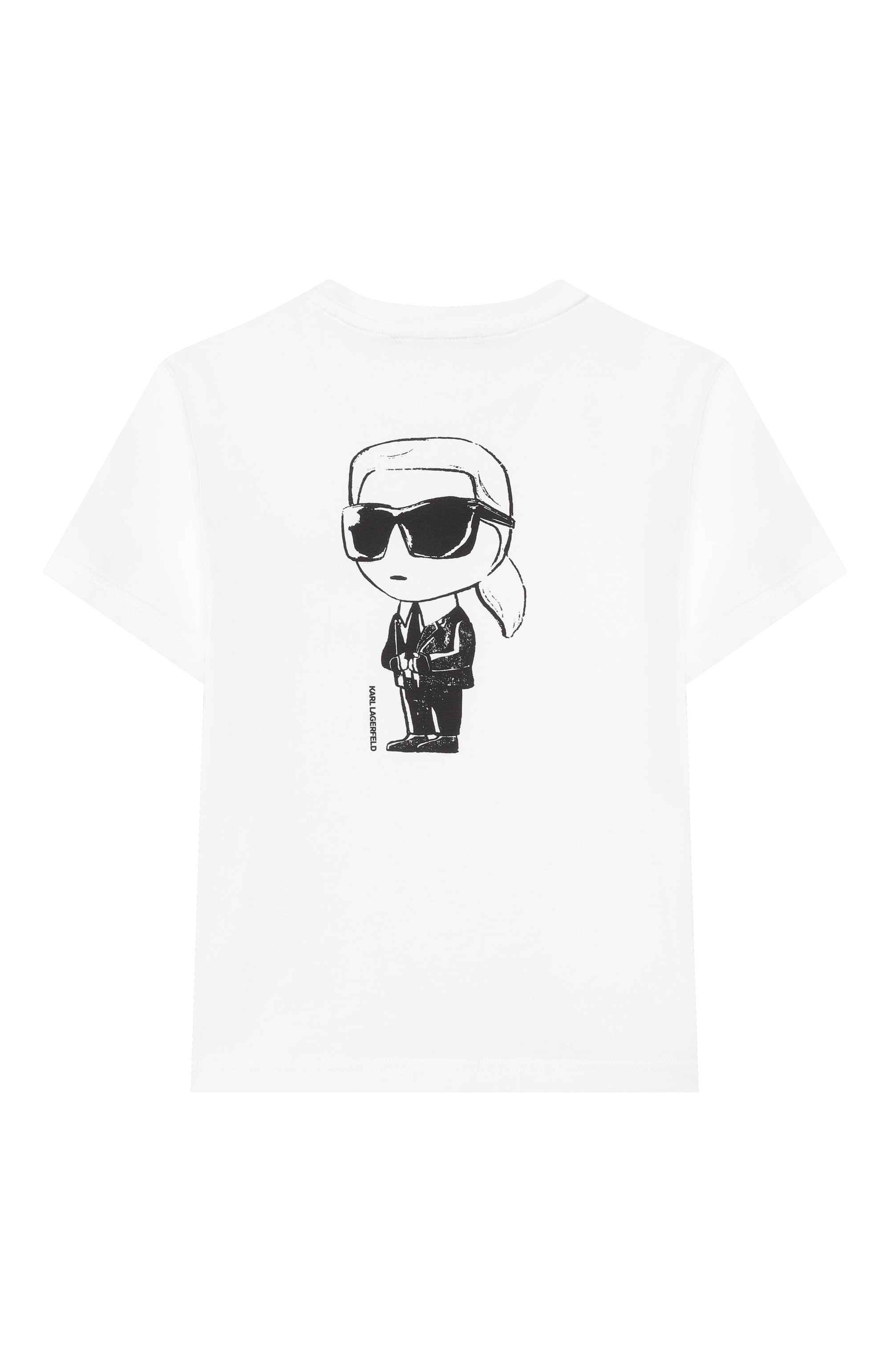 Хлопковая футболка KARL LAGERFELD KIDS, арт. Z31103, фото 2