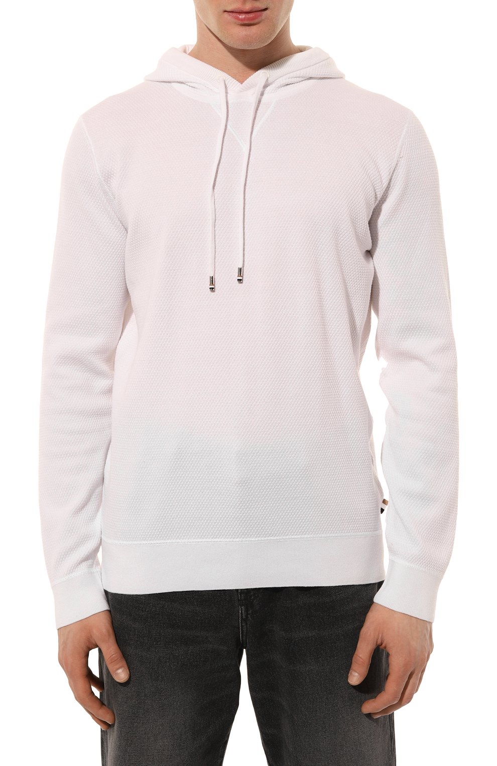 Хлопковое худи BOSS, арт. 50487117, фото 3