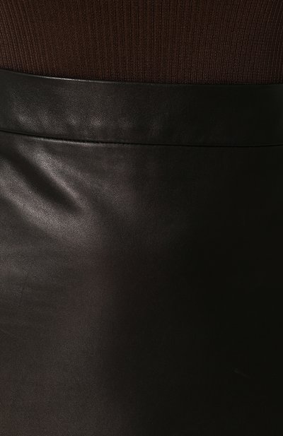 Однотонная кожаная мини-юбка TOM FORD, арт. GCL670/T80755, фото 5