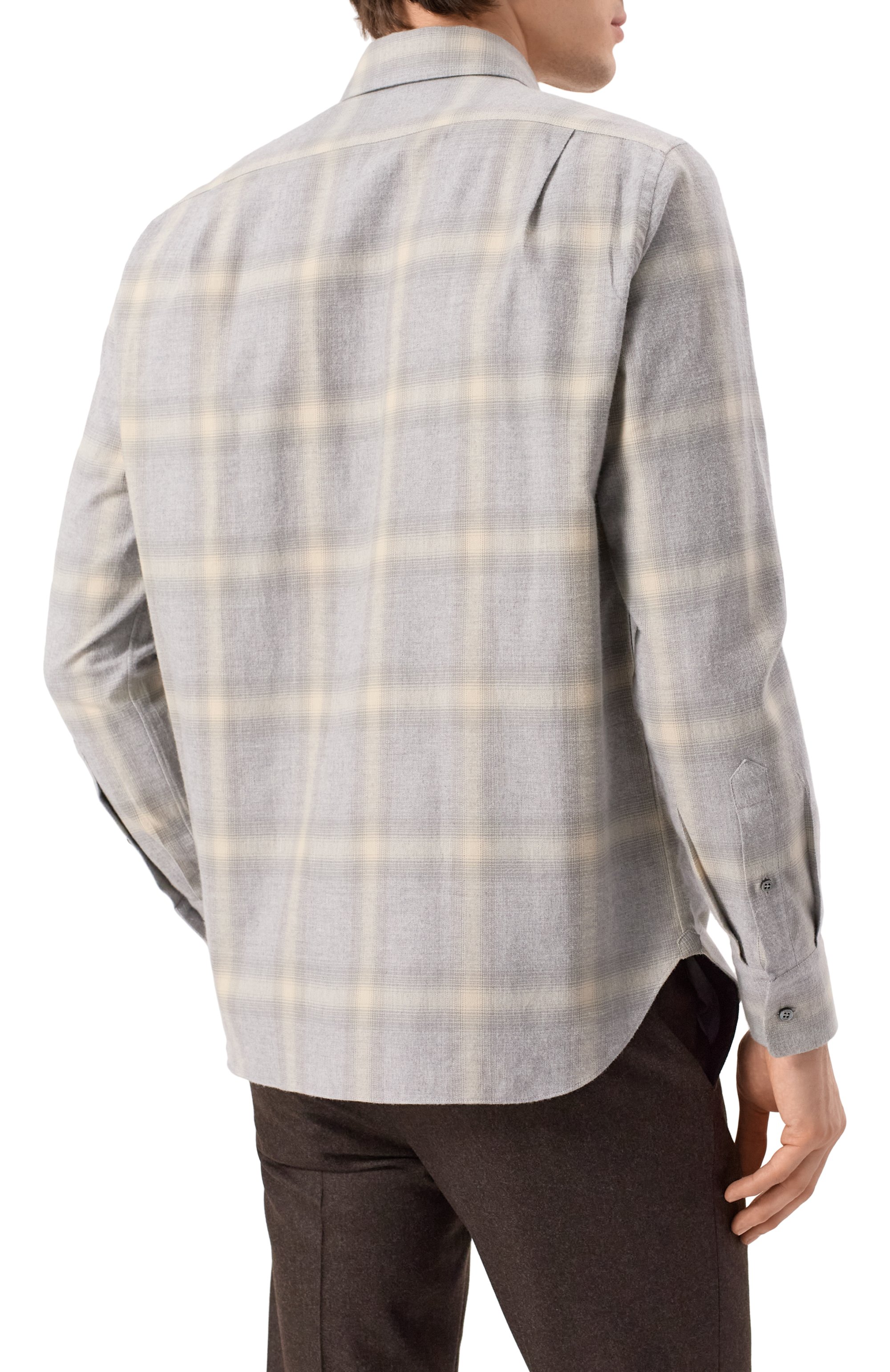 Хлопковая рубашка ZILLI, арт. SP0R01M012360080Q, фото 4