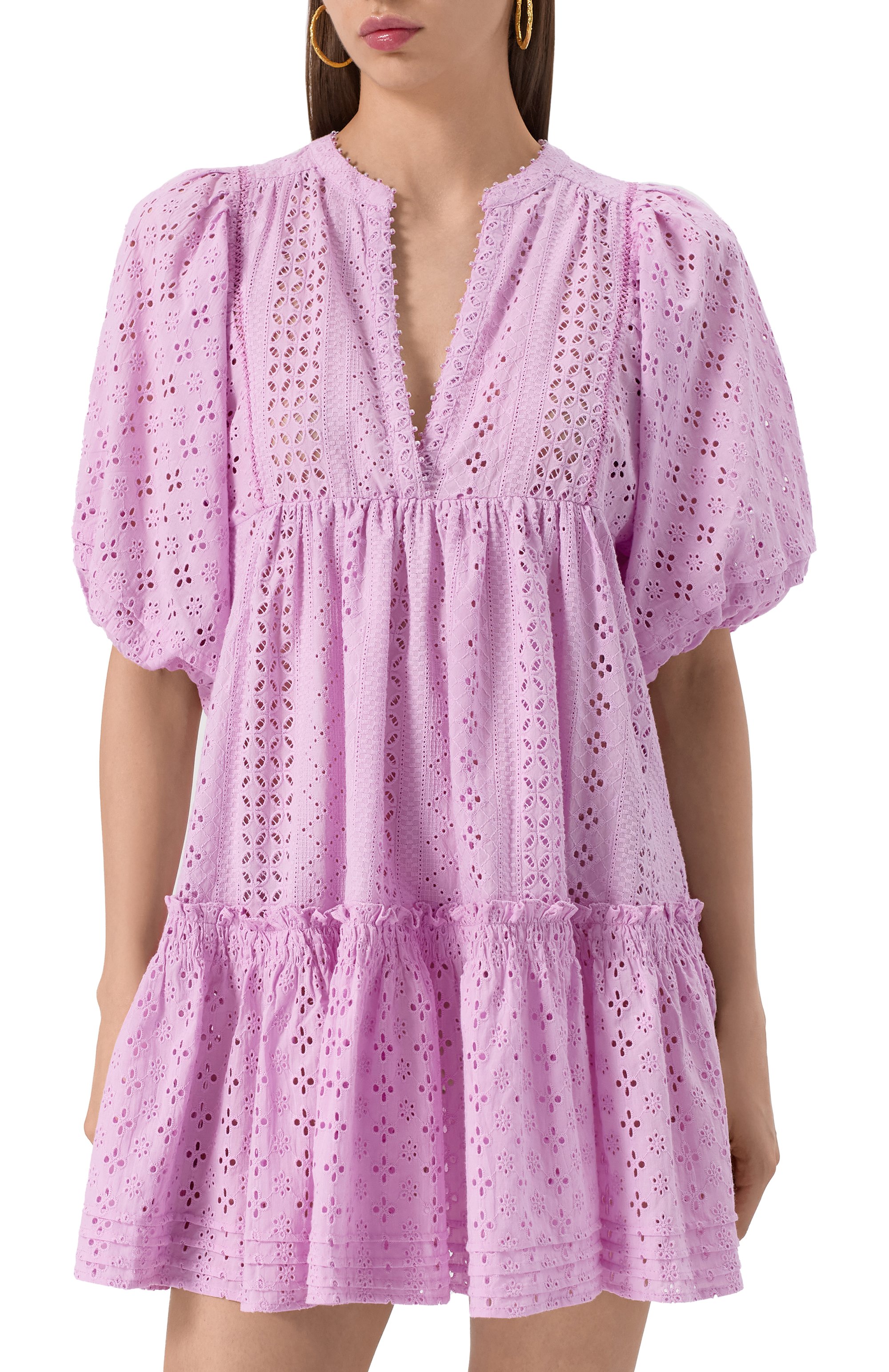 Хлопковое платье POUPETTE ST BARTH, арт. W4RR25N0LC5, фото 3