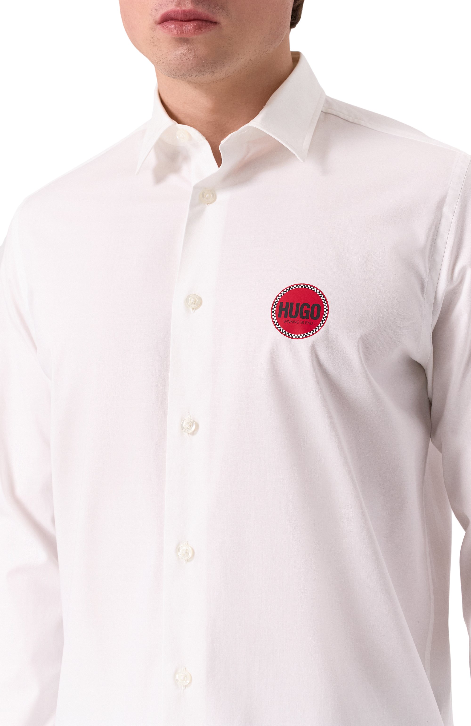 Хлопковая рубашка HUGO, арт. 50534280, фото 5