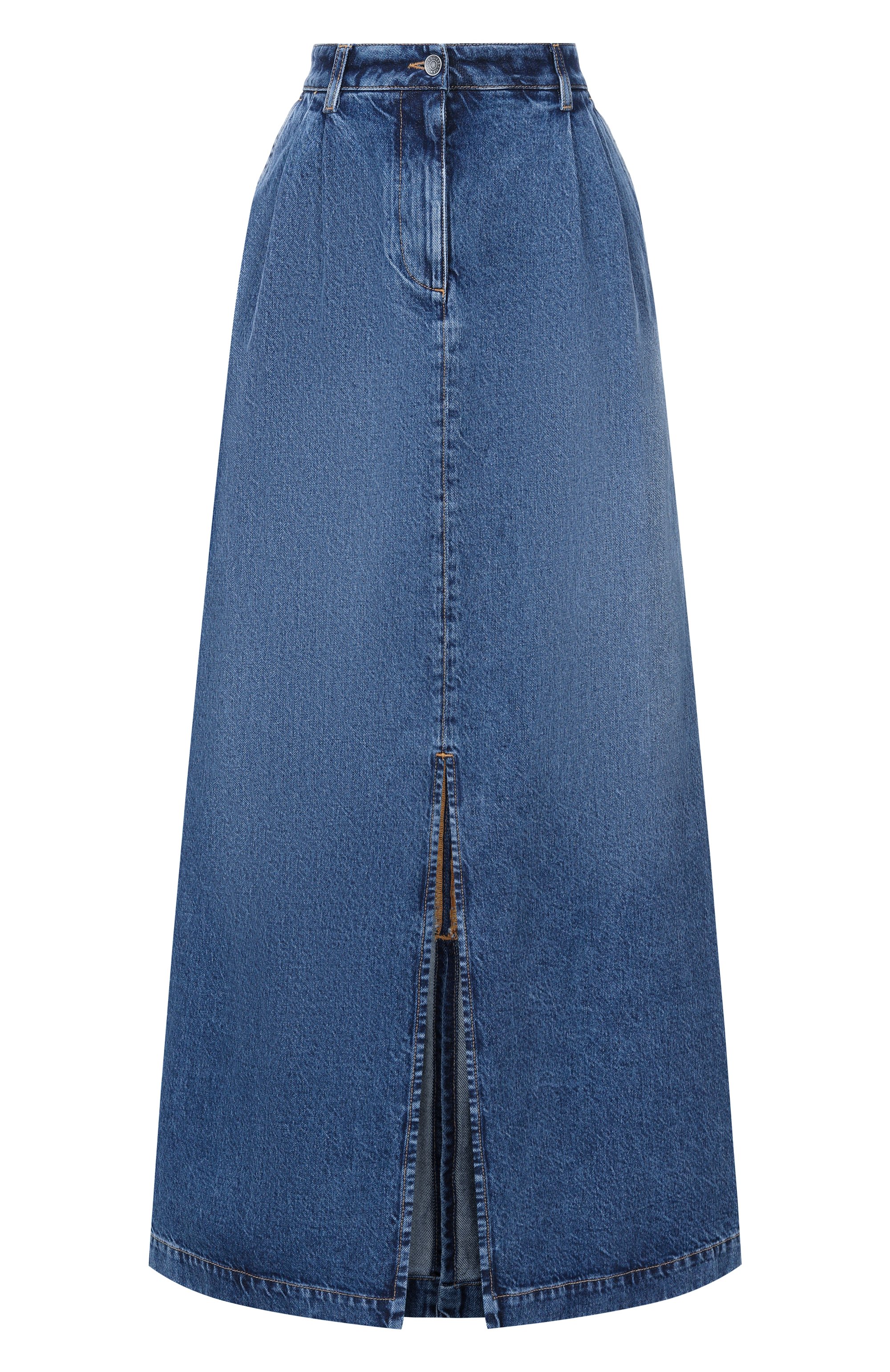 Джинсовая юбка DOLCE & GABBANA синего цвета по цене 118000 руб., арт. F4DC4D/G80B3, фото 1 Джинсовая юбка DOLCE & GABBANA, арт. F4DC4D/G80B3, фото 1