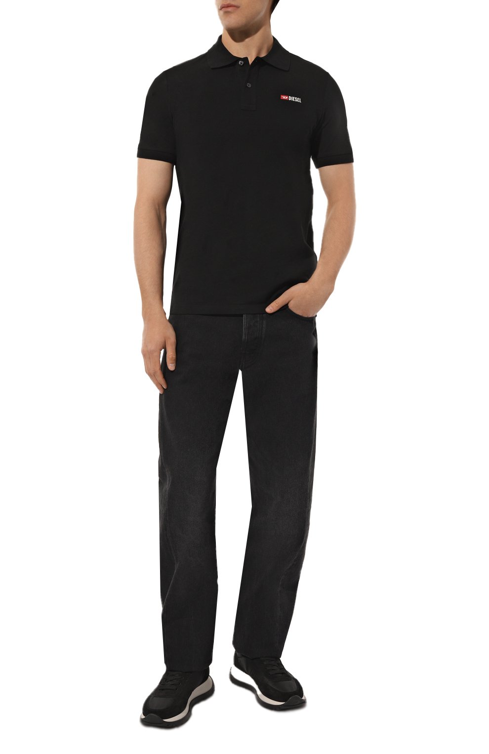 Хлопковое поло DIESEL, арт. A04087/0JMAD, фото 2