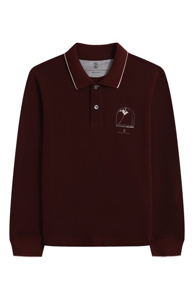 Хлопковое поло BRUNELLO CUCINELLI, арт. BE854T327B