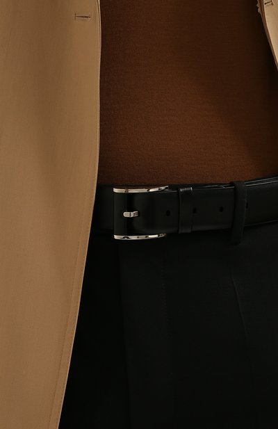 Кожаный ремень ZILLI черного цвета по цене 89300 руб., арт. MJL-CLAQD-01030/0137/120-130, фото 2 Кожаный ремень ZILLI, арт. MJL-CLAQD-01030/0137/120-130, фото 2