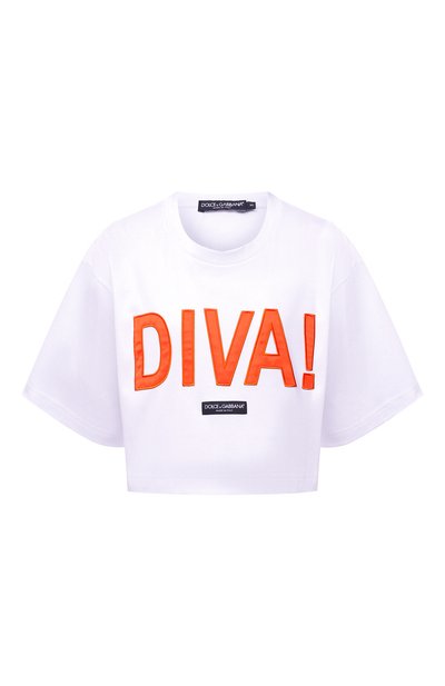 Хлопковая футболка DOLCE & GABBANA, арт. F8058Z/HU7H8, фото 1