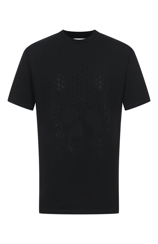 Хлопковая футболка Philipp Plein SAFC MTK8686 PJY002N Чёрный SAFC MTK8686 PJY002N