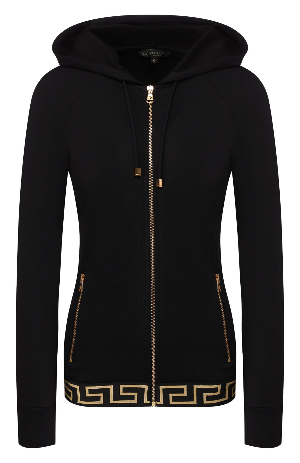Толстовка VERSACE черного цвета по цене 67650 руб., арт. AGD01037/AC00233, фото 1 Толстовка VERSACE, арт. AGD01037/AC00233, фото 1