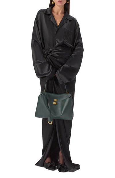 Сумка rodeo medium BALENCIAGA темно-зеленого цвета по цене 599500 руб., арт. 789772/2AA4V, фото 3 Сумка rodeo medium BALENCIAGA, арт. 789772/2AA4V, фото 3
