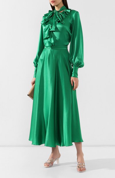 Атласная блузка MSGM, арт. 2743MDE01 195704, фото 2