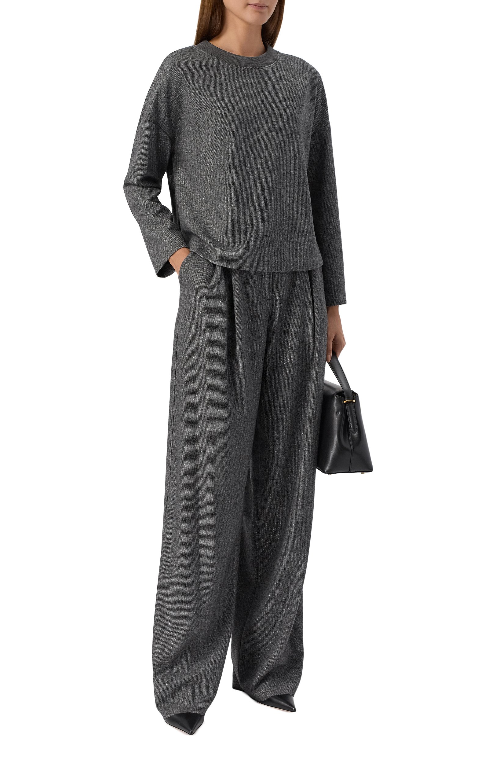 Брюки из шерсти и вискозы EMPORIO ARMANI, арт. EW004245/AF24401, фото 2