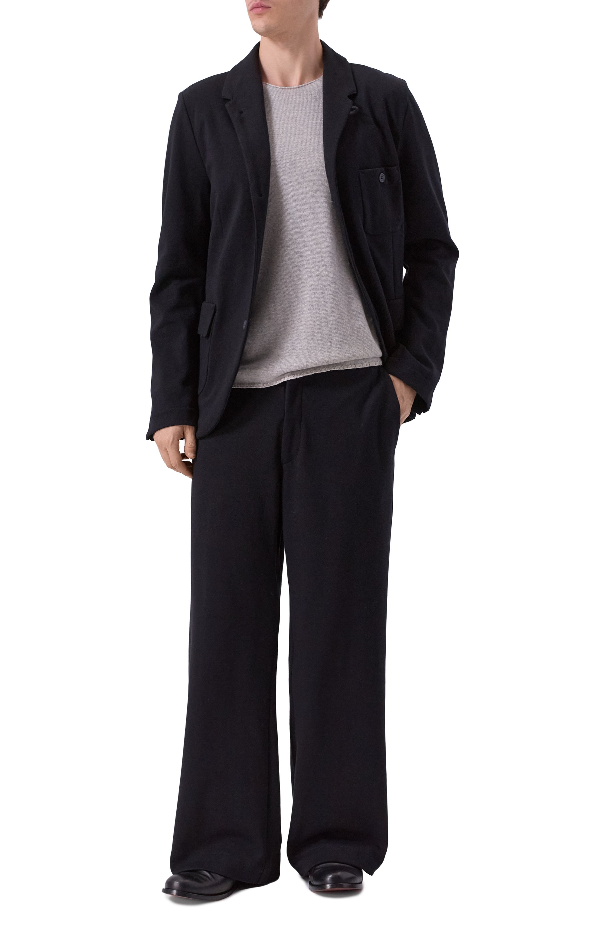 Хлопковые брюки HANNES ROETHER черного цвета по цене 42850 руб., арт. BUL21LIT.286, фото 2 Хлопковые брюки HANNES ROETHER, арт. BUL21LIT.286, фото 2