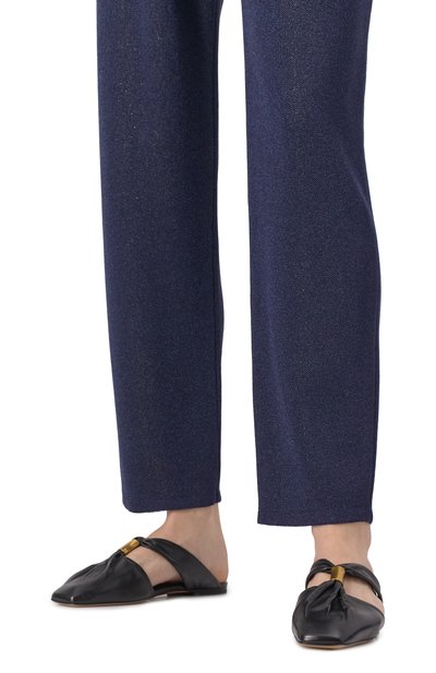 Кожаные сабо EMPORIO ARMANI черного цвета по цене 59950 руб., арт. X3R036/XF271, фото 3 Кожаные сабо EMPORIO ARMANI, арт. X3R036/XF271, фото 3