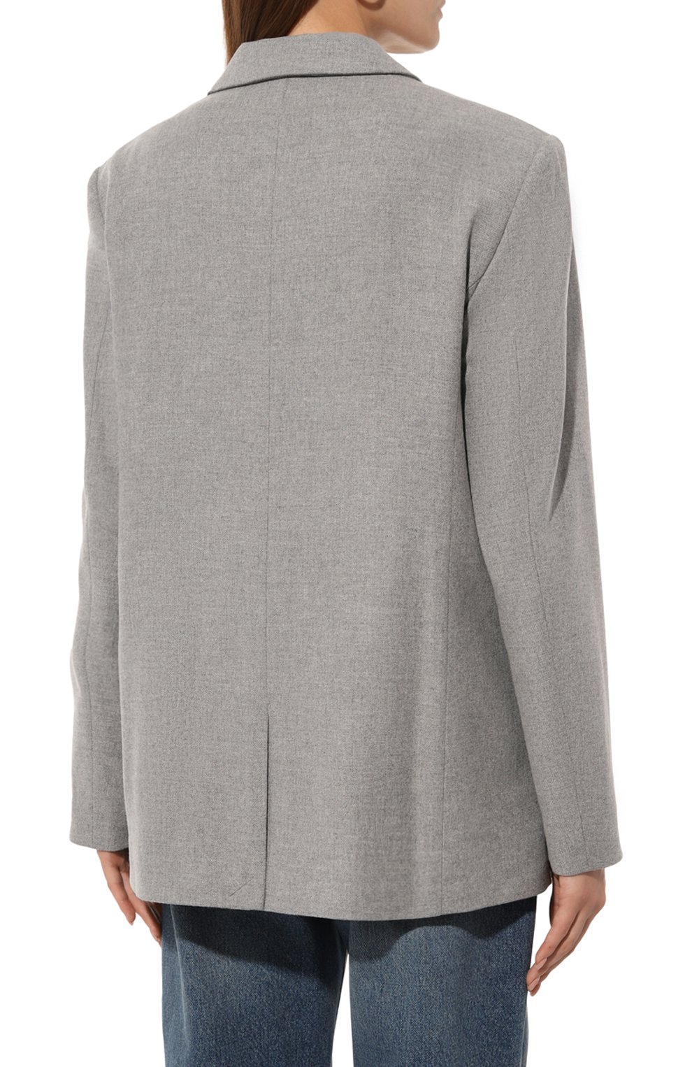 Жакет из вискозы и шерсти CLOSED светло-серого цвета по цене 55550 руб., арт. C97148-355-22, фото 4 Жакет из вискозы и шерсти CLOSED, арт. C97148-355-22, фото 4
