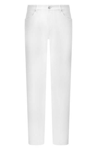 Джинсы traditional fit BRUNELLO CUCINELLI белого цвета по цене 88800 руб., арт. M277PB321W, фото 1 Джинсы traditional fit BRUNELLO CUCINELLI, арт. M277PB321W, фото 1