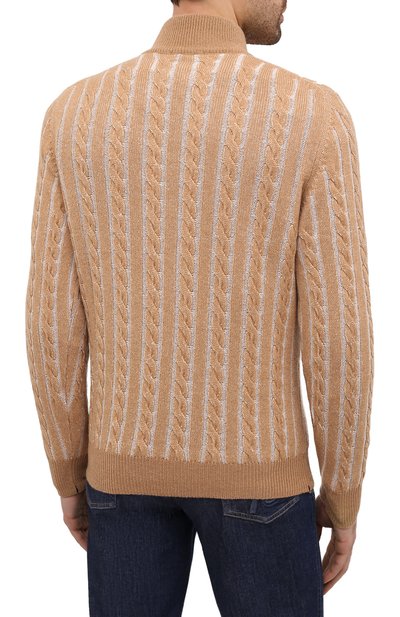 Кашемировый свитер FIORONI бежевого цвета по цене 89950 руб., арт. MK21005C3, фото 4 Кашемировый свитер FIORONI, арт. MK21005C3, фото 4