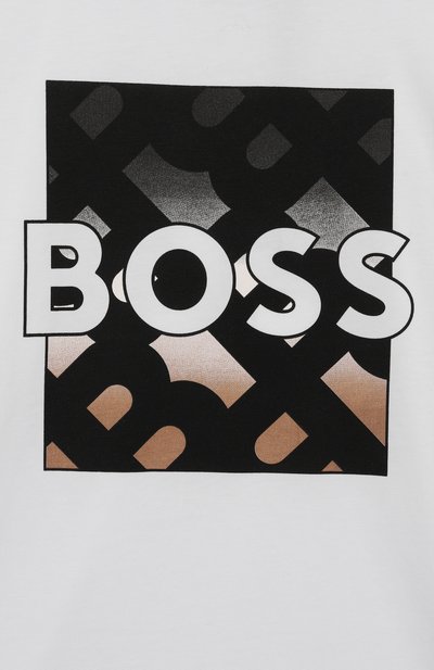 Хлопковая футболка BOSS, арт. J51219/6A-12A, фото 3