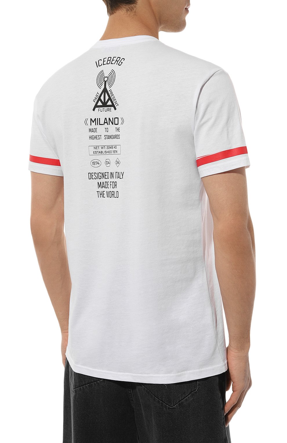 Хлопковая футболка ICEBERG, арт. ICE4MTS02, фото 4