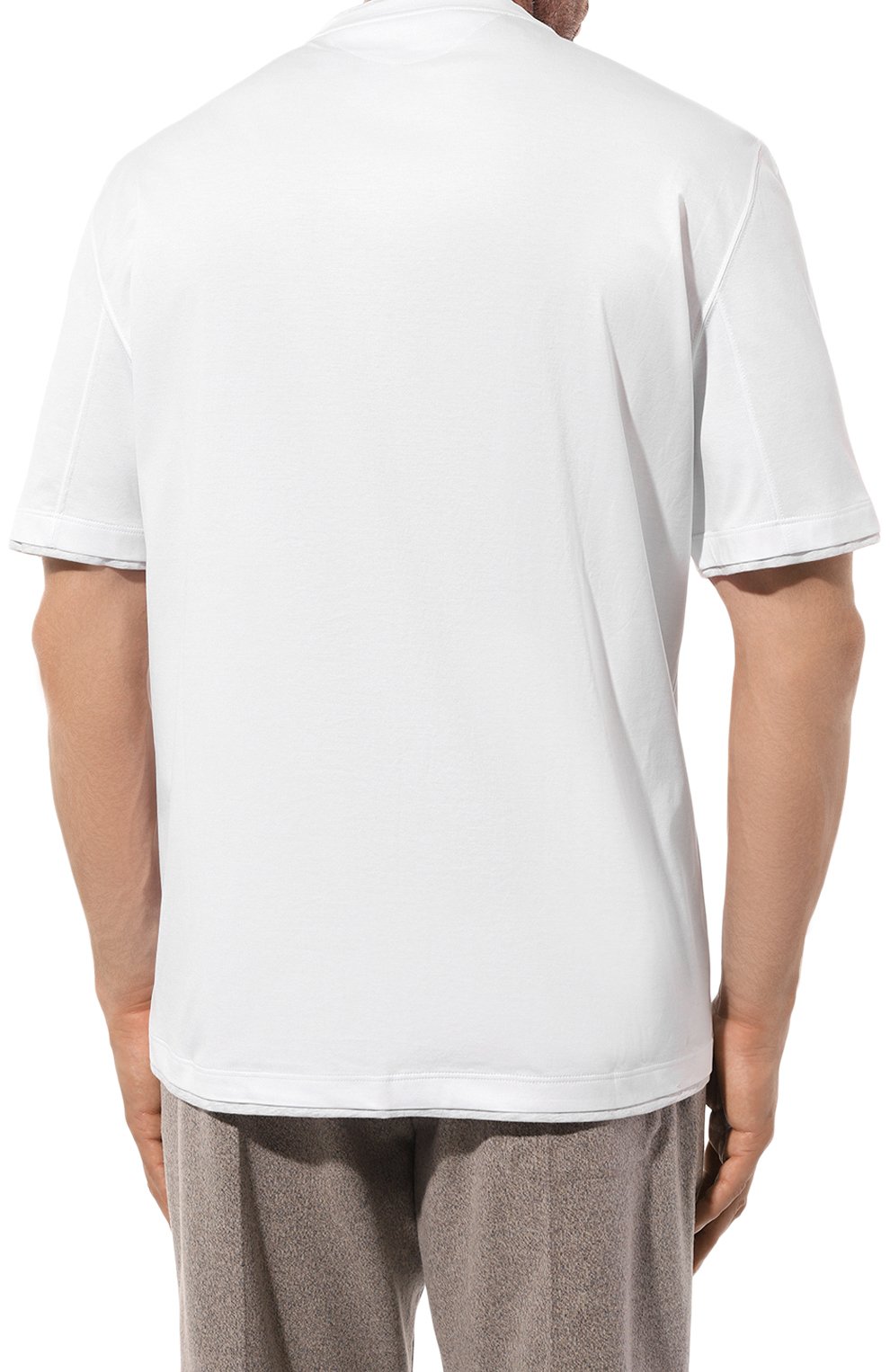 Хлопковая футболка BRUNELLO CUCINELLI, арт. M0B137427W, фото 4