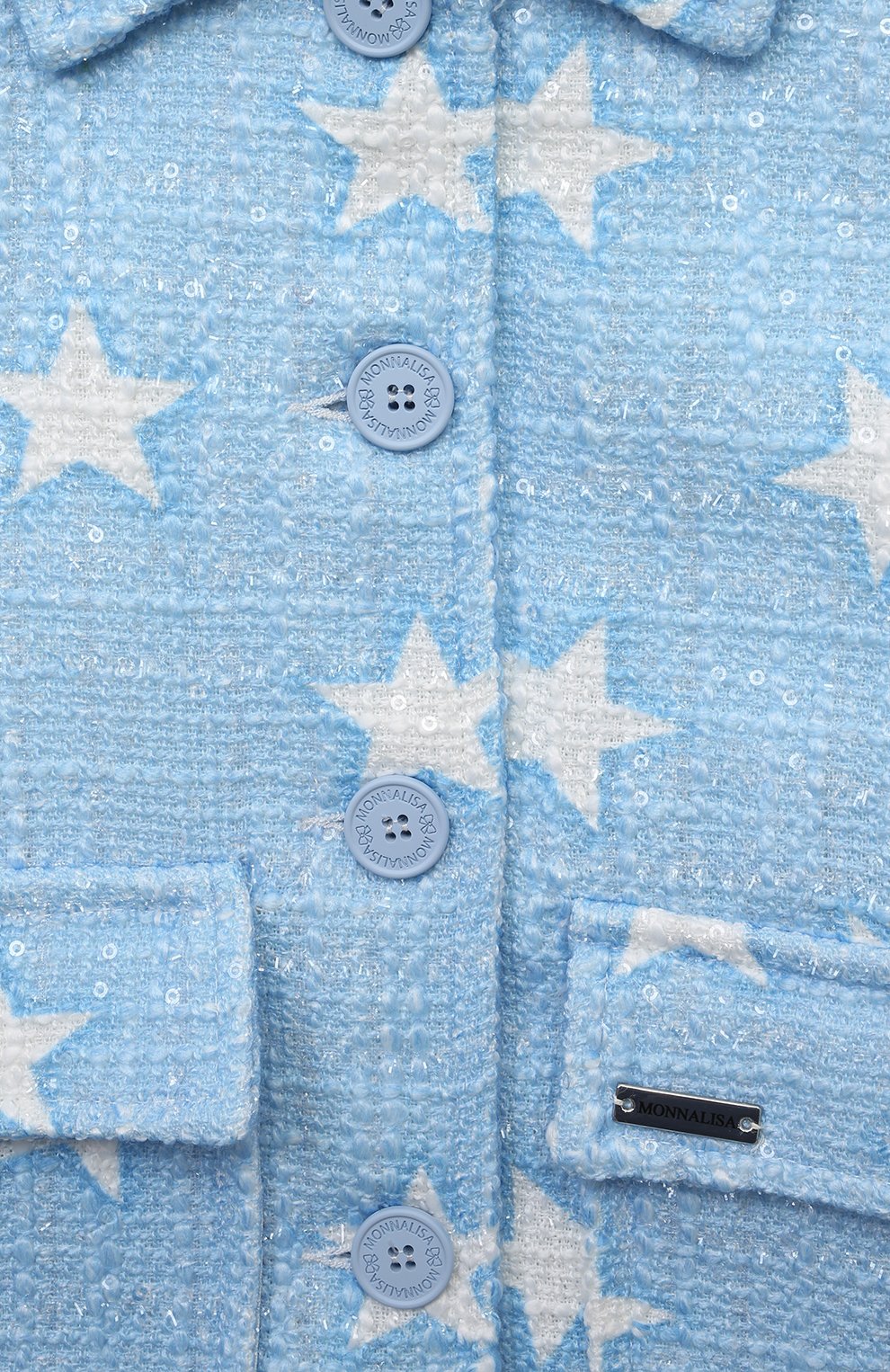 Твидовый жакет MONNALISA, арт. 11C103, фото 3