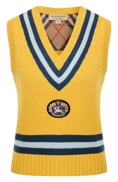 Женский жилет из смеси шерсти и кашемира BURBERRY, арт. 8004791