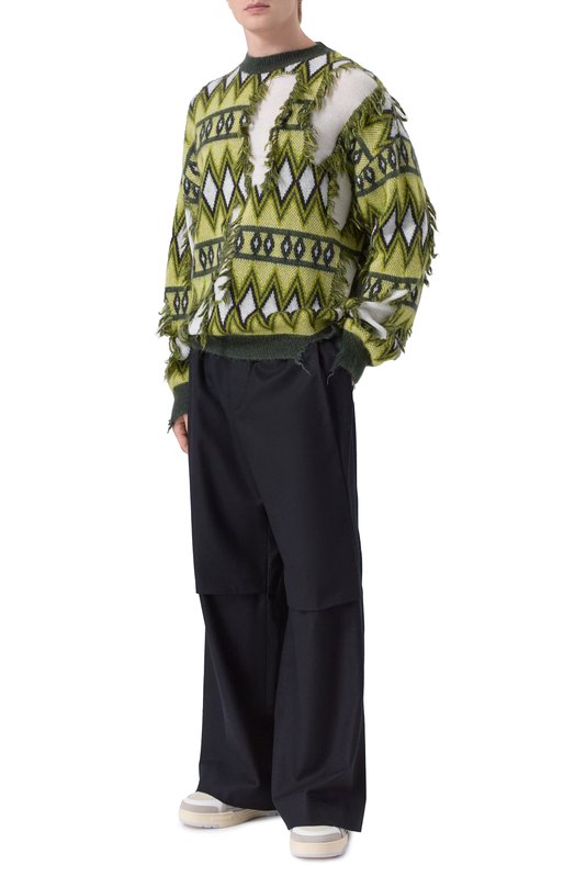 Комбинированные кеды Venice Palm Angels PMIA101C99LEA001 Серый  PMIA101C99LEA001 Фото 2