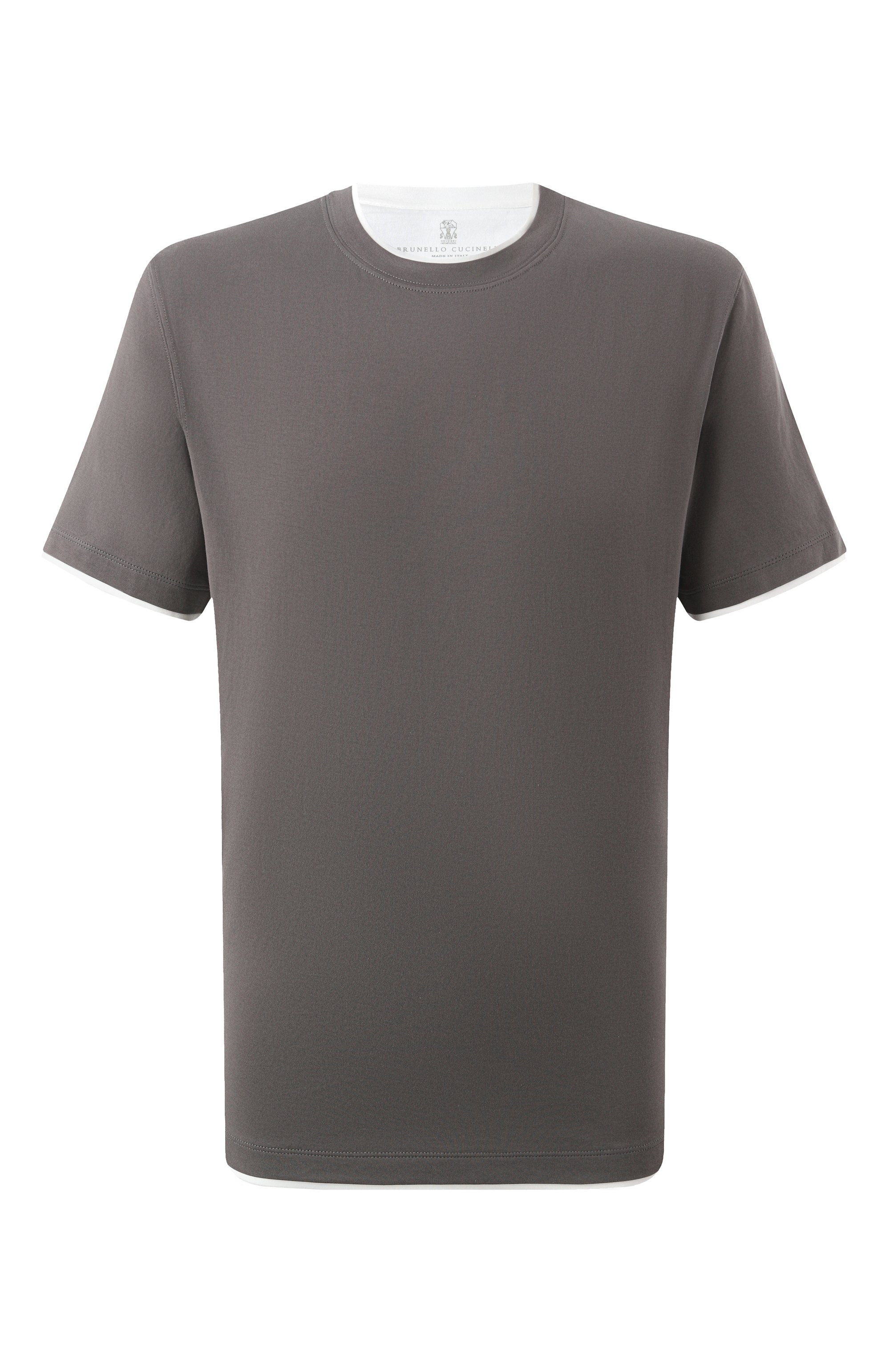 Хлопковая футболка BRUNELLO CUCINELLI, арт. M0B137427, фото 1
