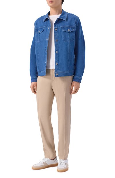 Брюки изо льна и вискозы BOSS, арт. 50561973, фото 2