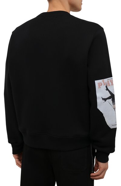 Хлопковый свитшот AMIRI черного цвета по цене 89850 руб., арт. MJGC020-001, фото 4 Хлопковый свитшот AMIRI, арт. MJGC020-001, фото 4