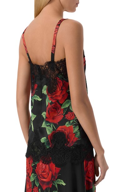Топ из шелка и хлопка DOLCE & GABBANA, арт. F74V7T/IS133, фото 4