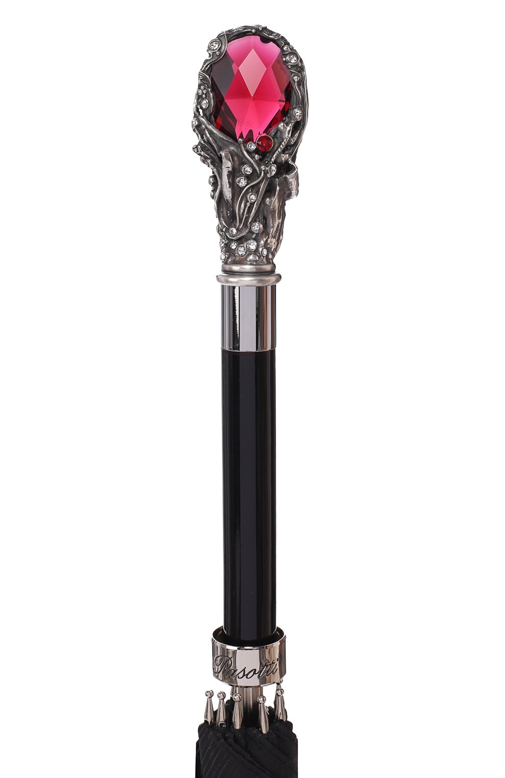 Зонт-трость PASOTTI OMBRELLI черного цвета по цене 49950 руб., арт. 478/RAS0 6768/1/W68, фото 5 Зонт-трость PASOTTI OMBRELLI, арт. 478/RAS0 6768/1/W68, фото 5