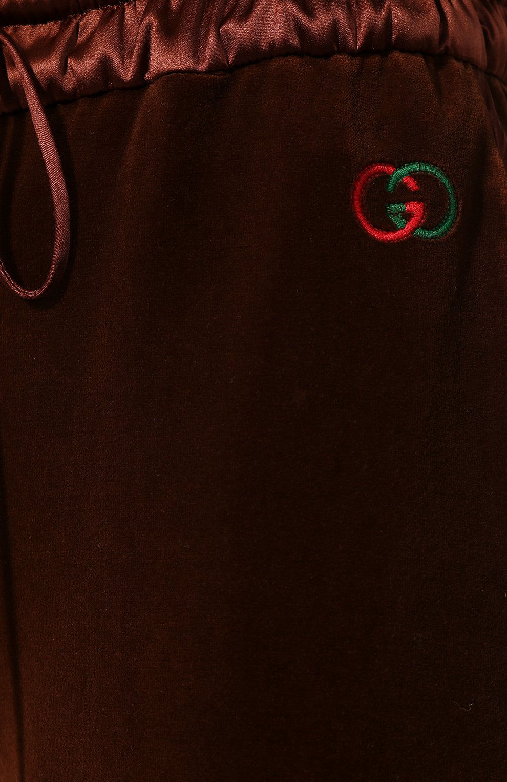 Хлопковые джоггеры GUCCI коричневого цвета по цене 158400 руб., арт. 595846/XJBUH, фото 5 Хлопковые джоггеры GUCCI, арт. 595846/XJBUH, фото 5